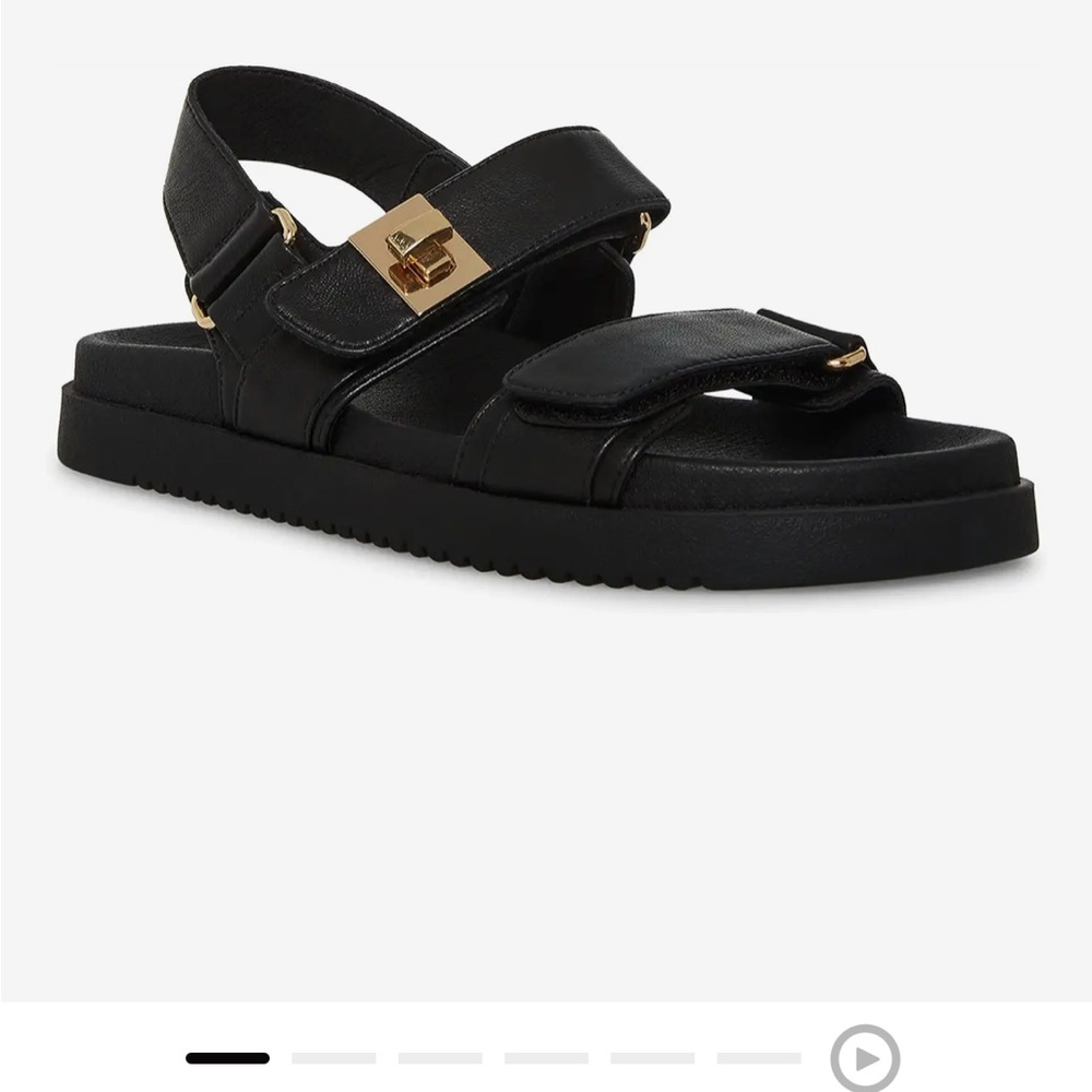 Steve Madden Womens Mona Slingback Footbed Sandals